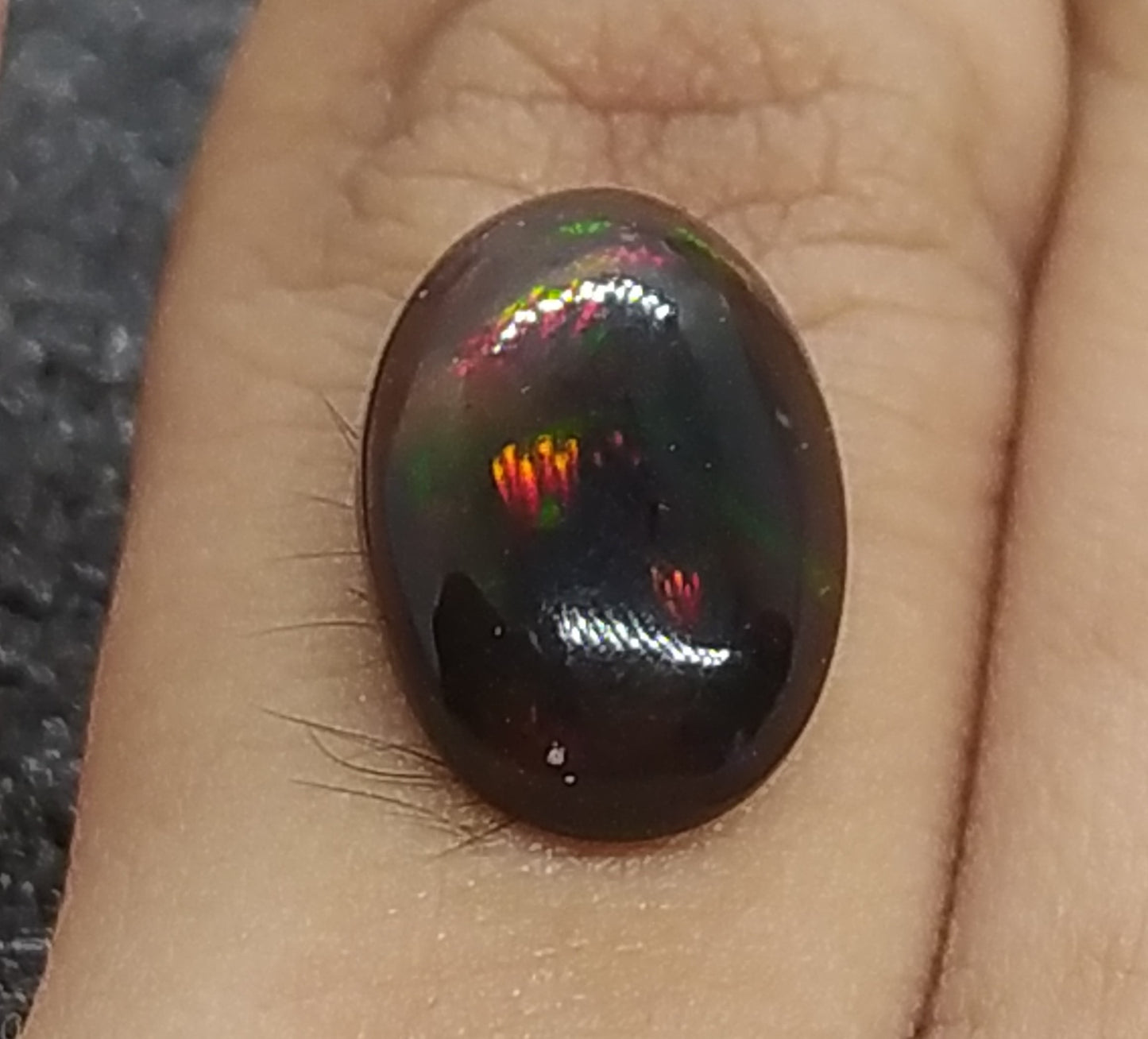 Natural Certified Black Opal: Enchanted Radiance 4.38cts- NA49 (24)