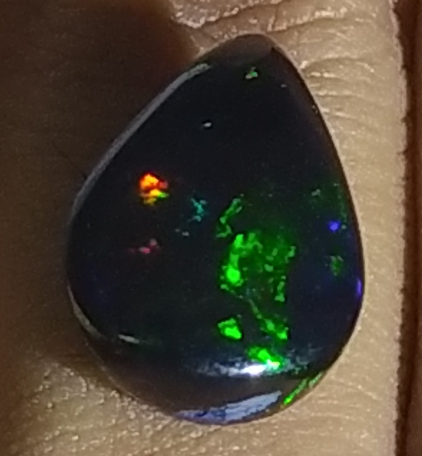 Natural Certified Black Opal:  6.73cts- Shadowfire Opal NA59 (24)