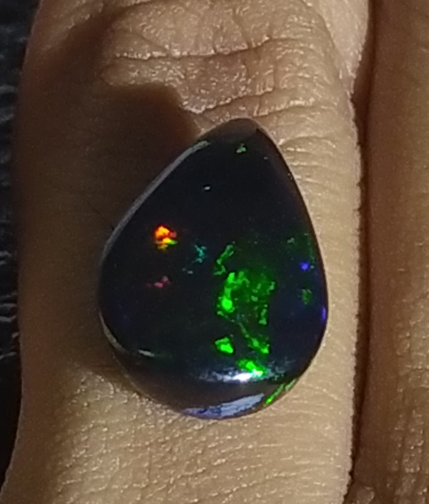 Natural Certified Black Opal:  6.73cts- Shadowfire Opal NA59 (24)