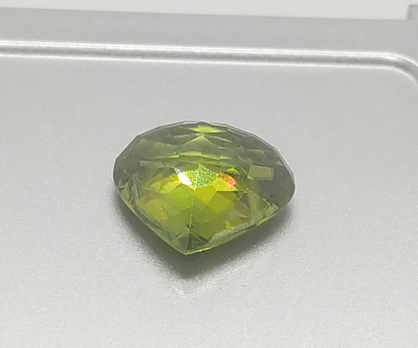 Swiss Lab Certified 9.20ct Heart Shape Natural Sphene Gemstone