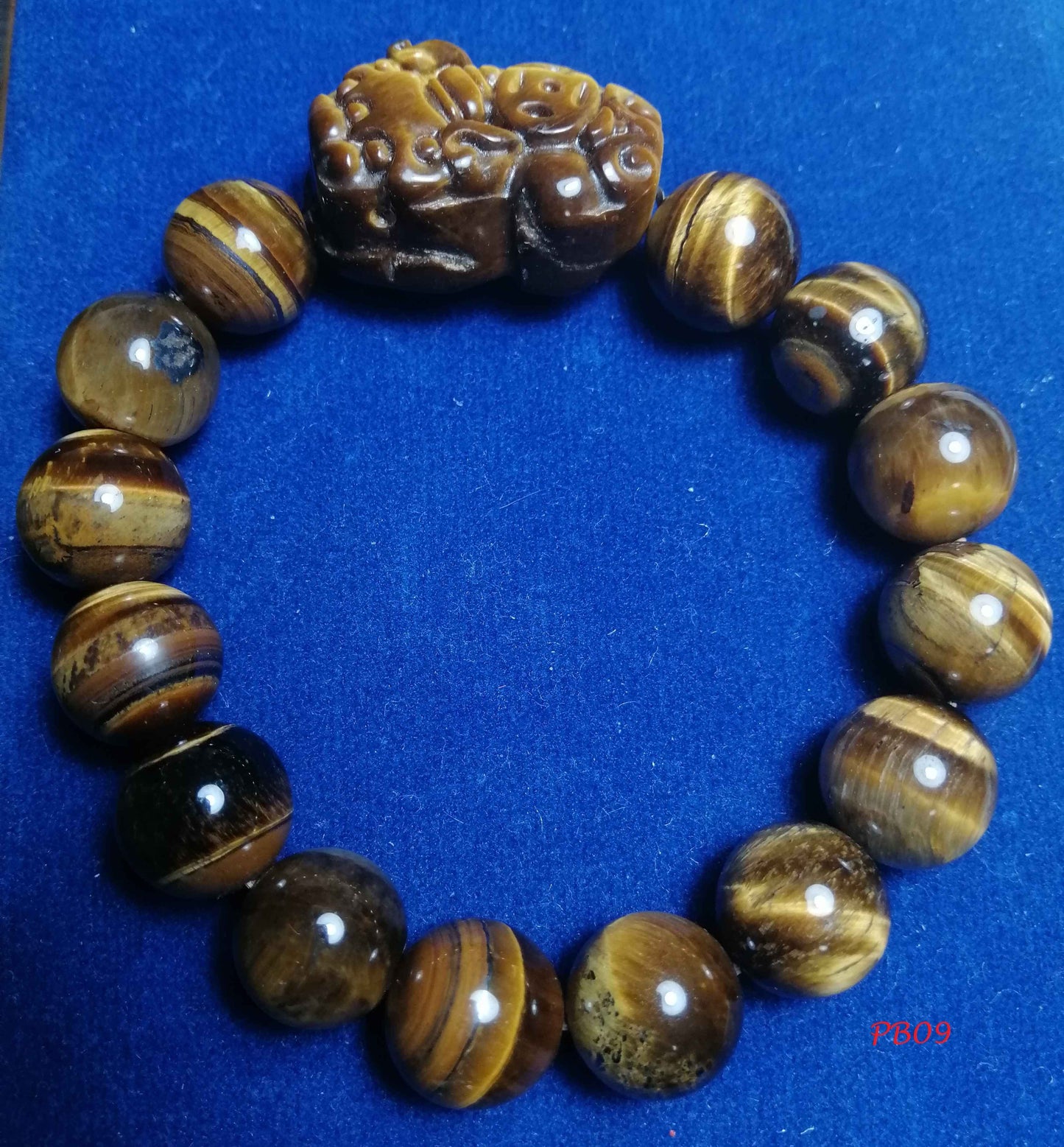 NATURAL PIXIU TIGER EYE BRACELET PB09