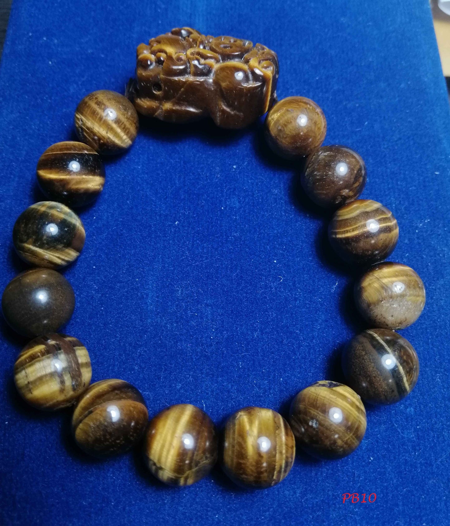 NATURAL PIXIU TIGER EYE BRACELET PB10