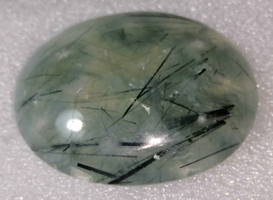 SWISS LAB CERTIFIED 149.01CT NATURAL PREHNITE WITH BLACK TOURMALINE PRE01