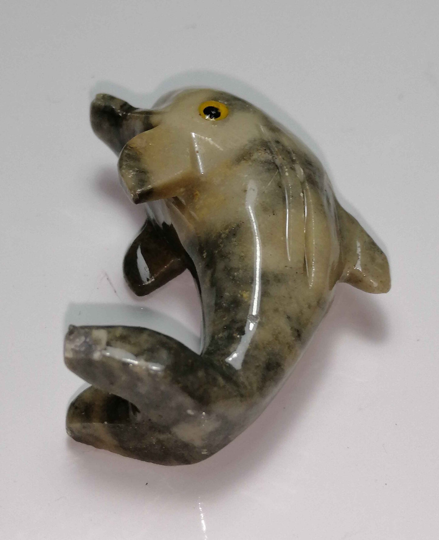 NATURAL CARVED SOAPSONITE (dolphin)