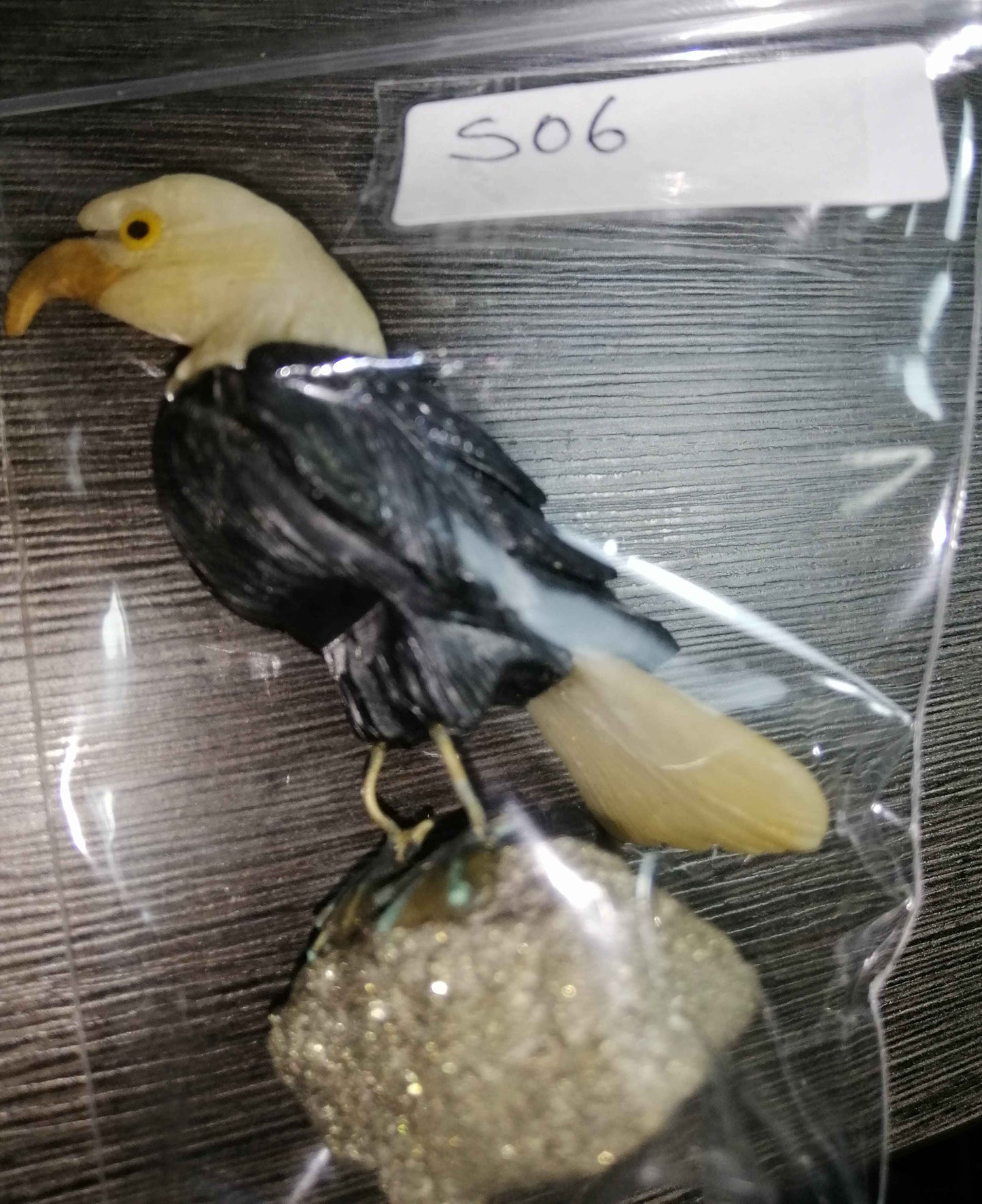 NATURAL CARVED SOAPSONITE (eagle)