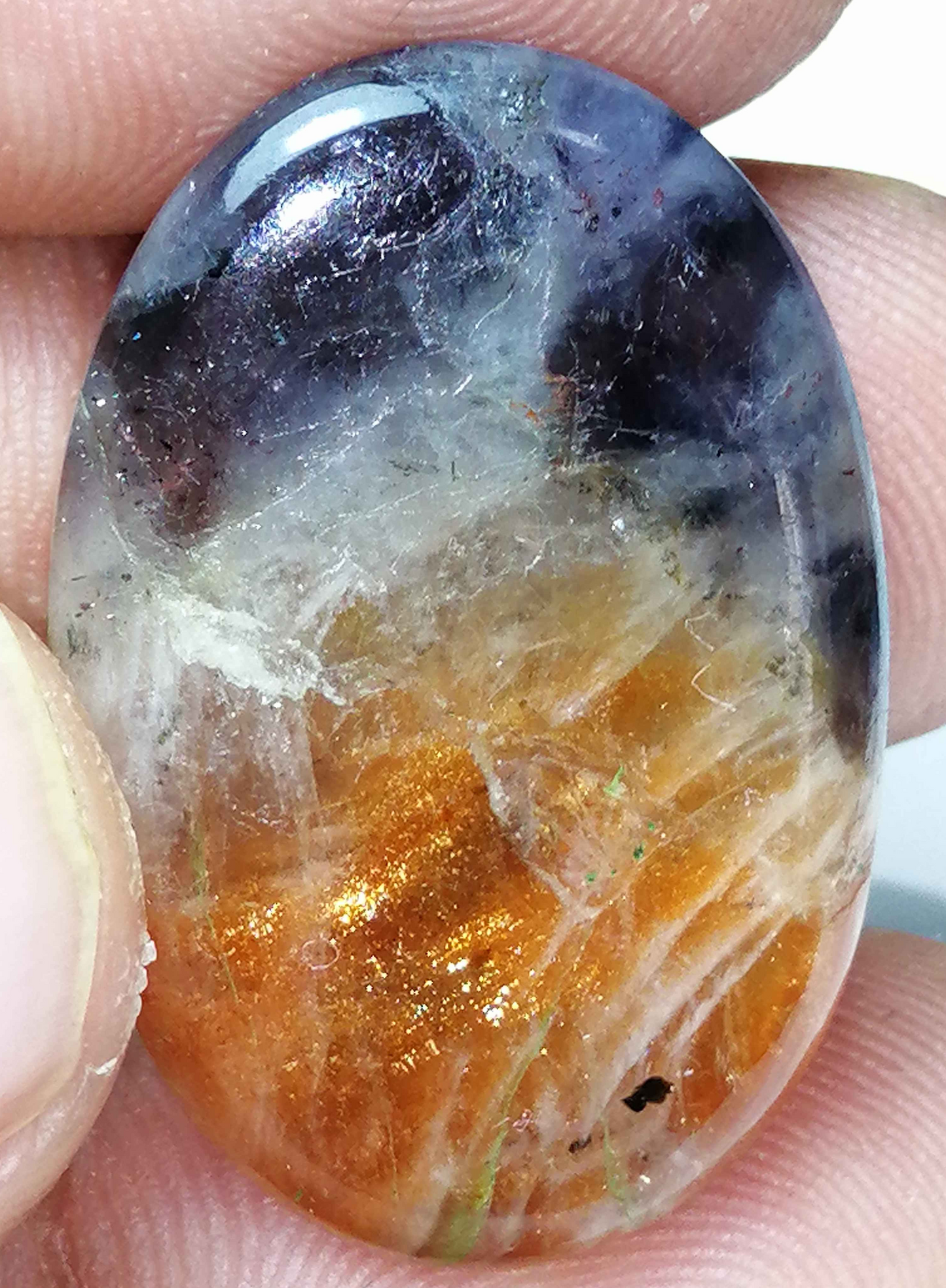 NATURAL SUNSTONE IOLITE QUARTZ MIX