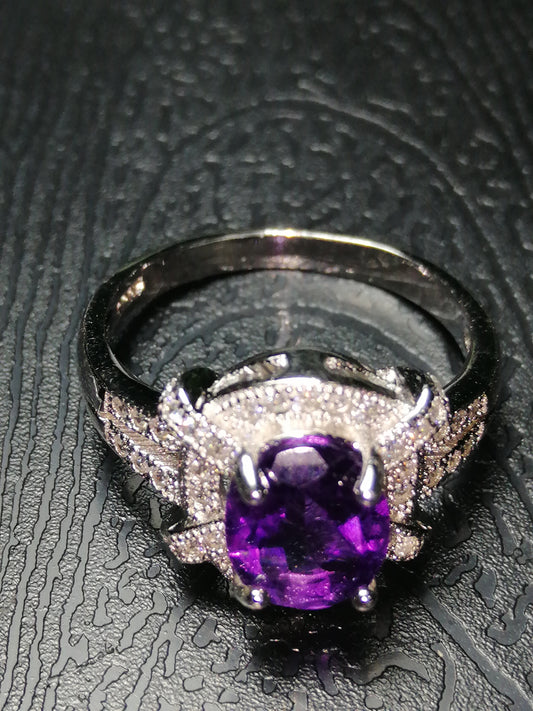 Natural Certified Amethyst (SIZE 7) SR17