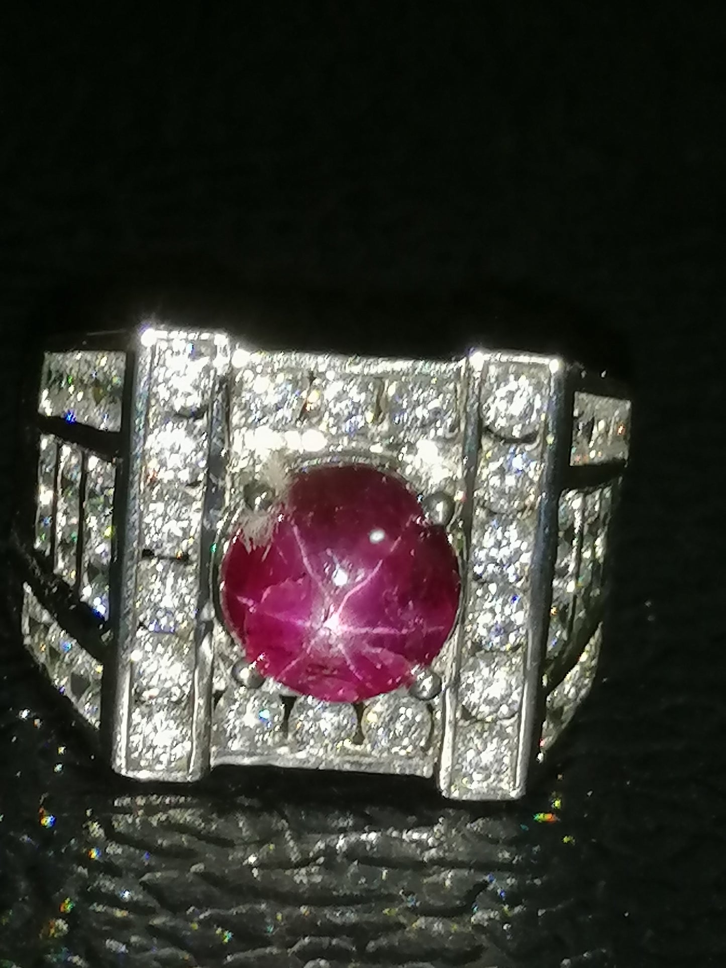 Natural SWISS LAB CERTIFIED RING with Star Ruby (SIZE 10) SR52