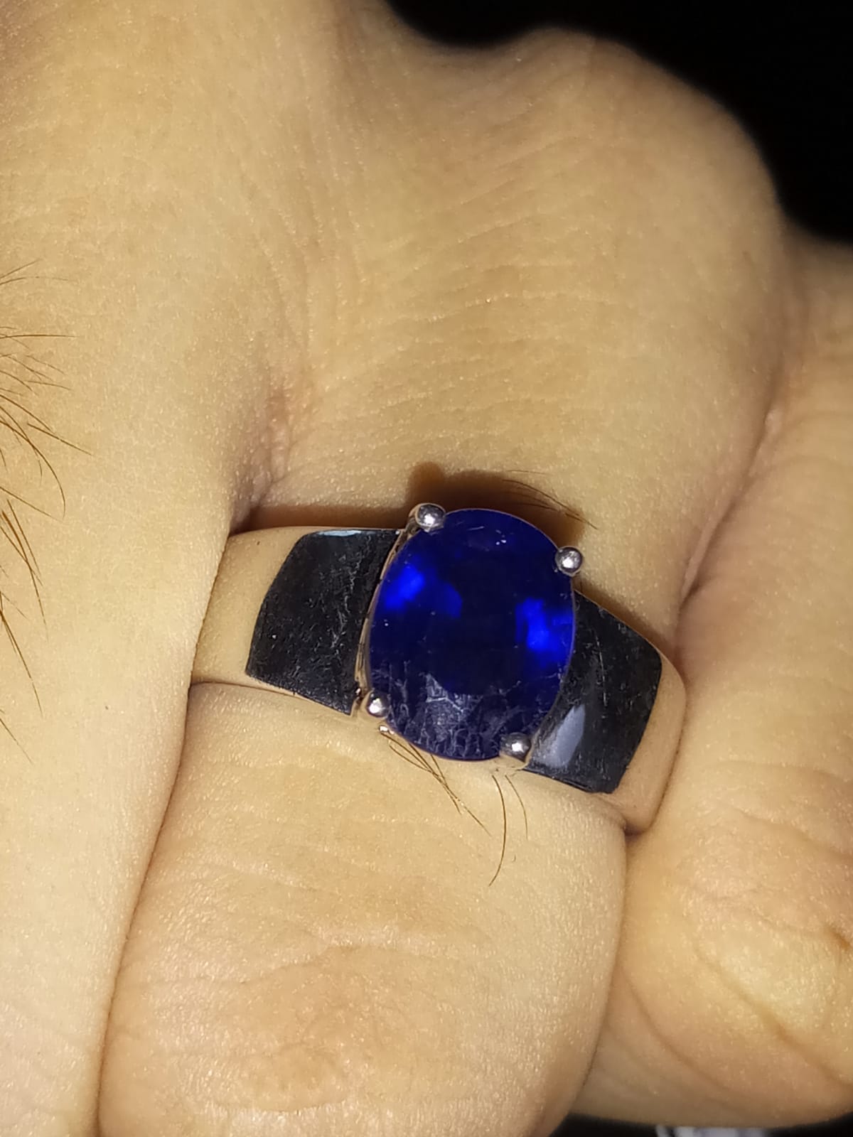 Natural SWISS LAB CERTIFIED RING with Sapphire (SIZE 10) SR60