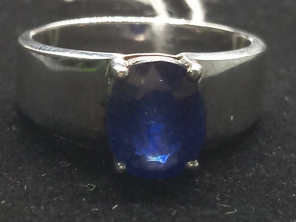 Natural SWISS LAB CERTIFIED RING with Sapphire (SIZE 10) SR60