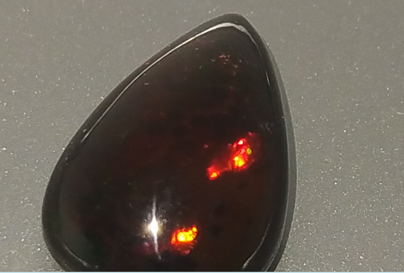 8.95ct Natural (Black Opal) Pear Shape Opal Gemstone