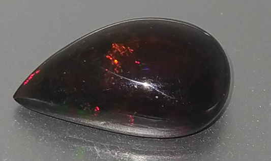 8.95ct Natural (Black Opal) Pear Shape Opal Gemstone