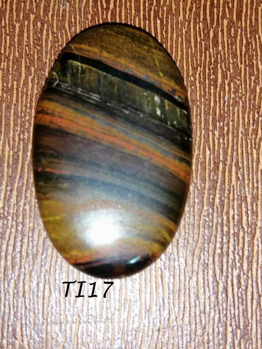 NATURAL IRON TIGER EYE CABOCHON LOOSE GEMSTONE