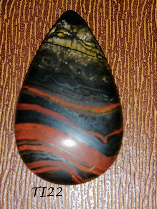 NATURAL IRON TIGER EYE CABOCHON LOOSE GEMSTONE