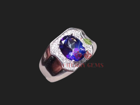 Dazzling Tanzanite Treasure: Premium Gemstone Ring