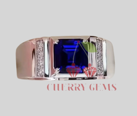 Royal Blue Sapphire Statement Ring