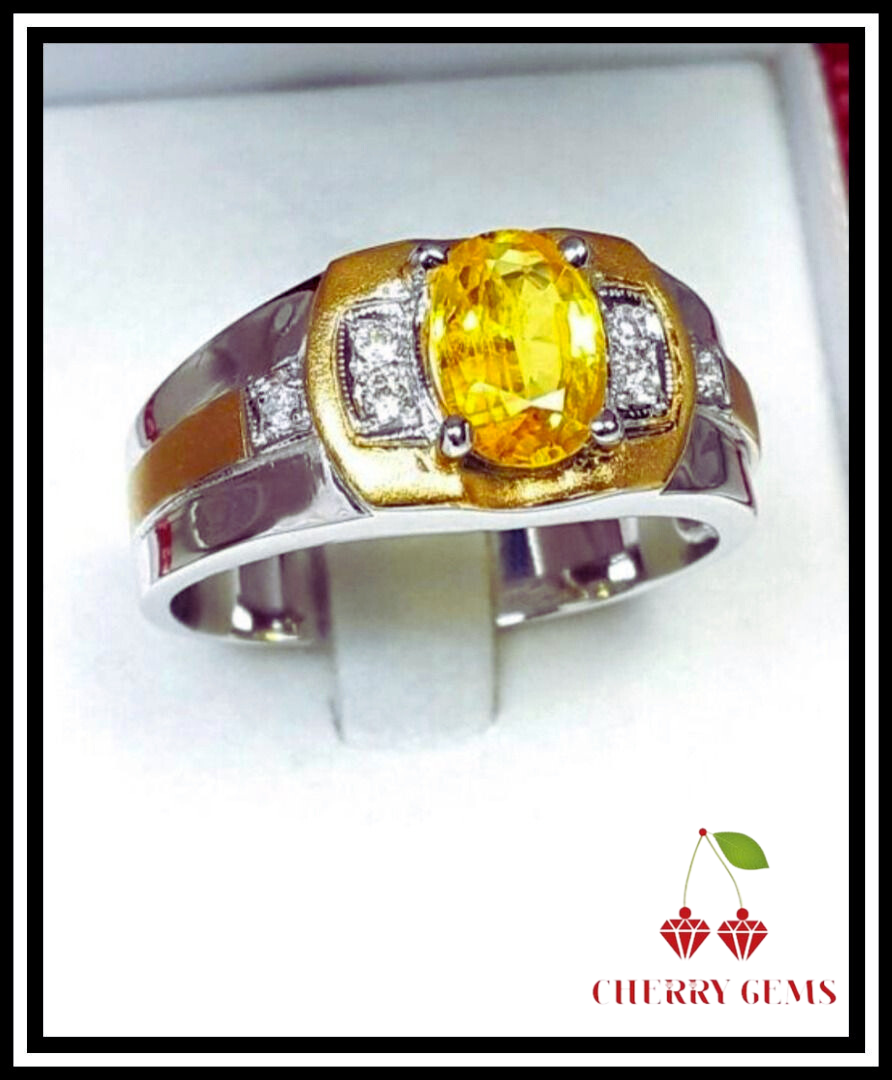 3ct CERTIFIED Natural Yellow Sapphire