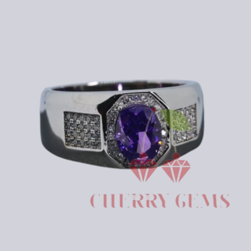 Amethyst Radiance: Glamorous Statement Piece