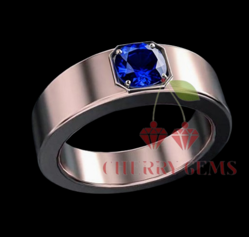 Noble Azure: Stunning Sapphire Band