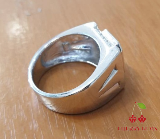 18k White Gold Polish on 925 Solid Silver