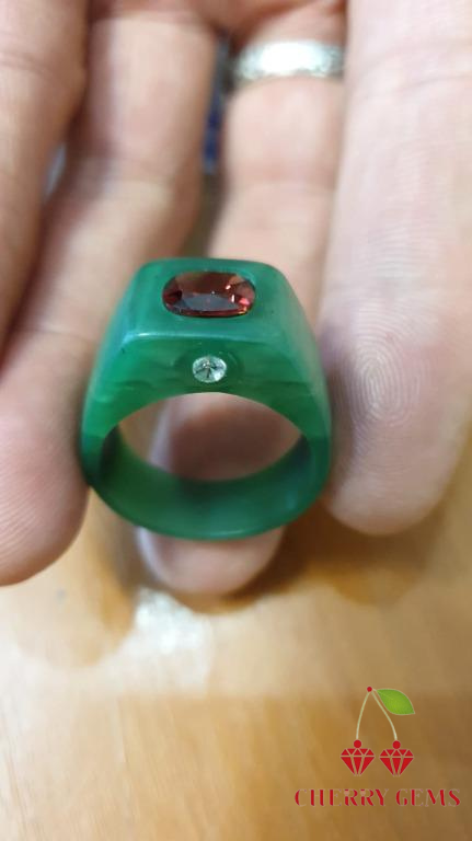 8mm Almandine Garnet Ring