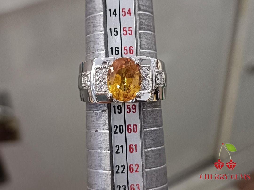 3ct CERTIFIED Natural Yellow Sapphire