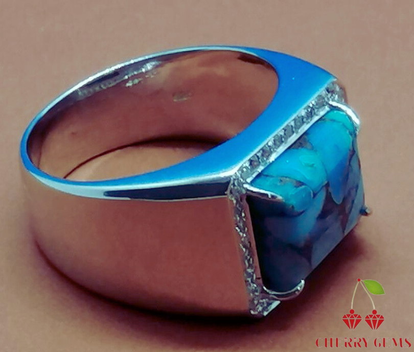 US 11 Natural Turquoise Ring