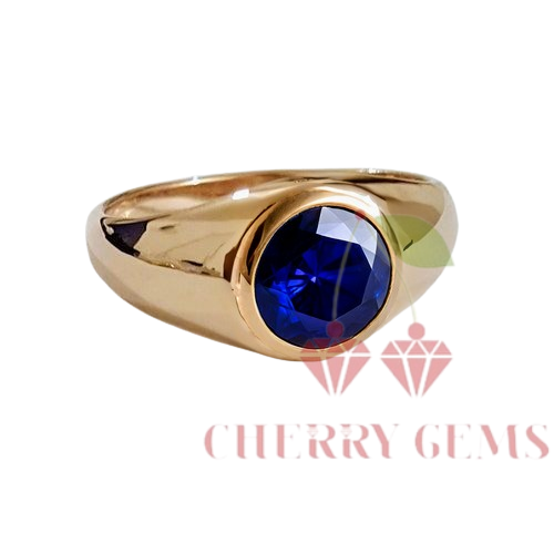 Royal Blue Sapphire Gold Ring