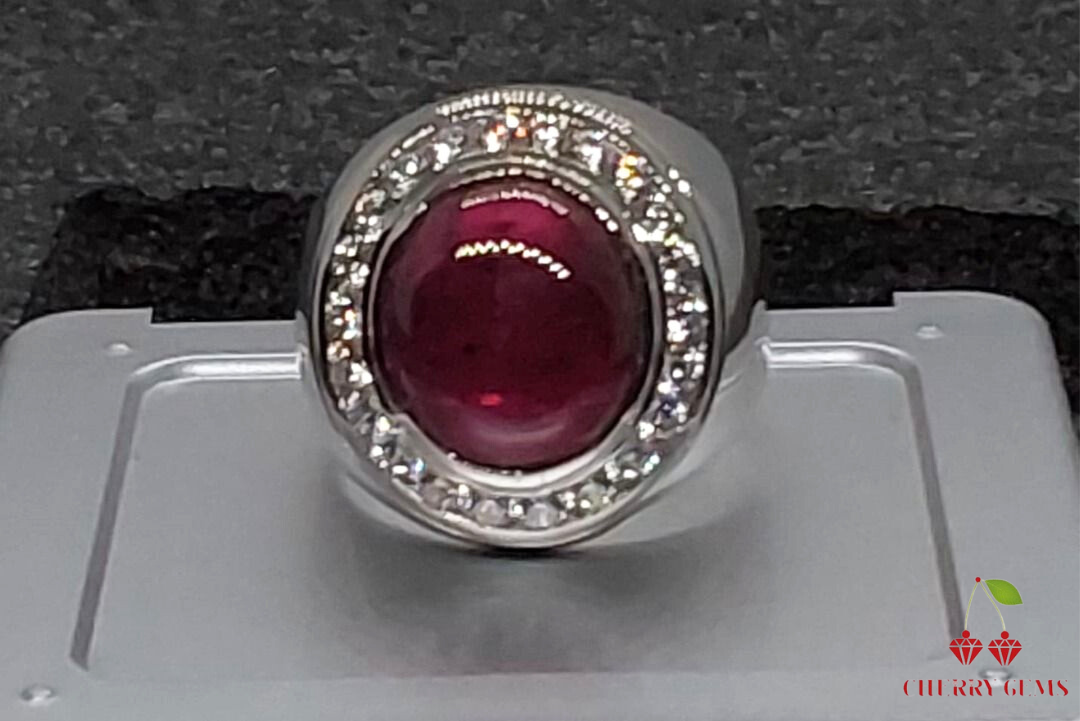 NATURAL 10CT RUBY RING