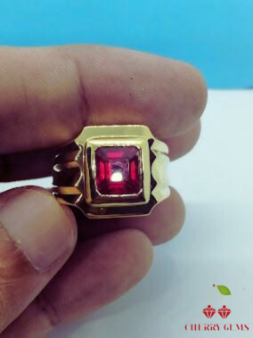 SIZE 11 NATURAL RUBY RING