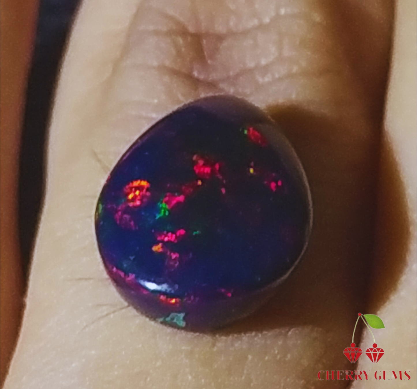 Certified Natural Opal Black 4.43cts Gemstone - Available for Ring Setting