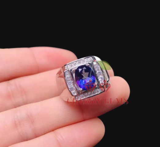 Dazzling Tanzanite Treasure: Premium Gemstone Ring