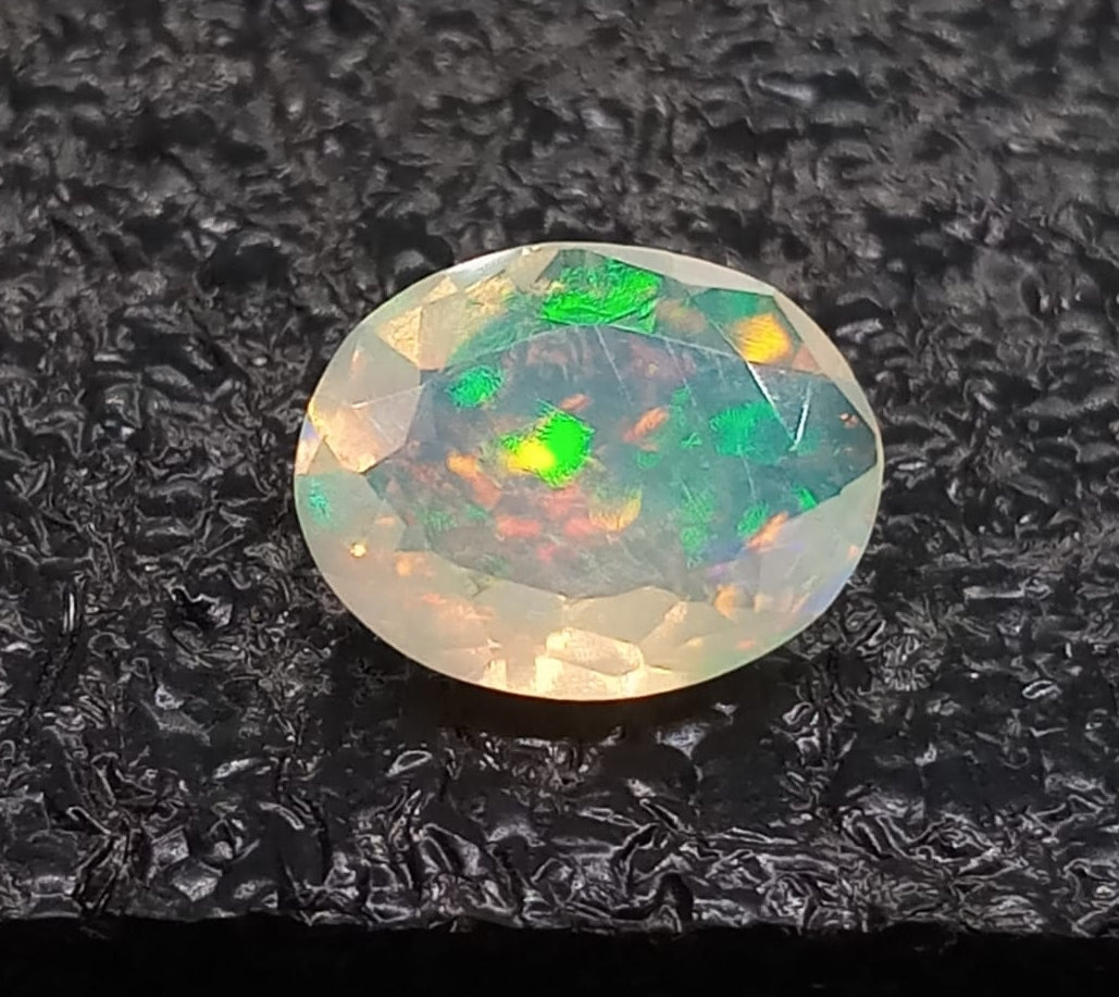 Natural White Opal: Opaline Luminosity  1.3cts- WO14 (24)