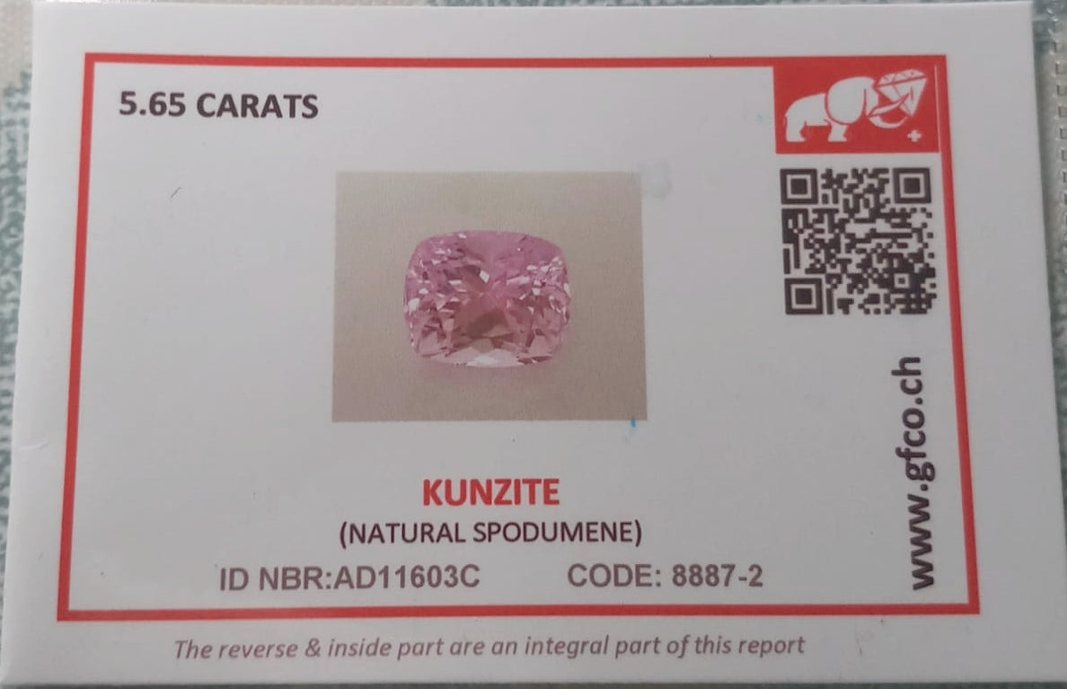 Natural Kunzite: Luminous Dream 5.65cts - K1 (24)