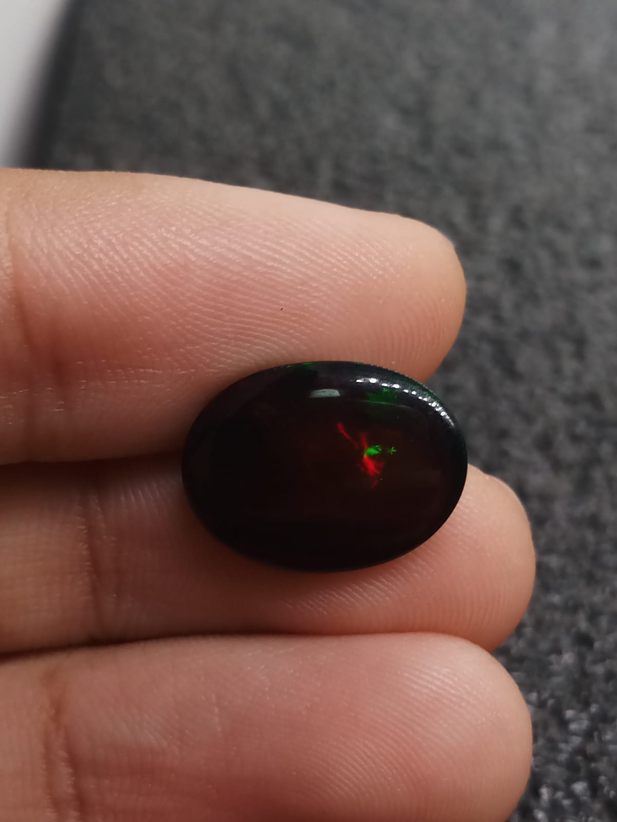 Natural Black Opal:  Phantom Gleam 4.24cts- BO17 (24)