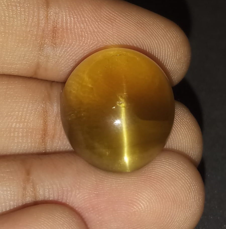 Natural Honey Apatite Catseye Gemstone 32.75cts - HAC2 (24)