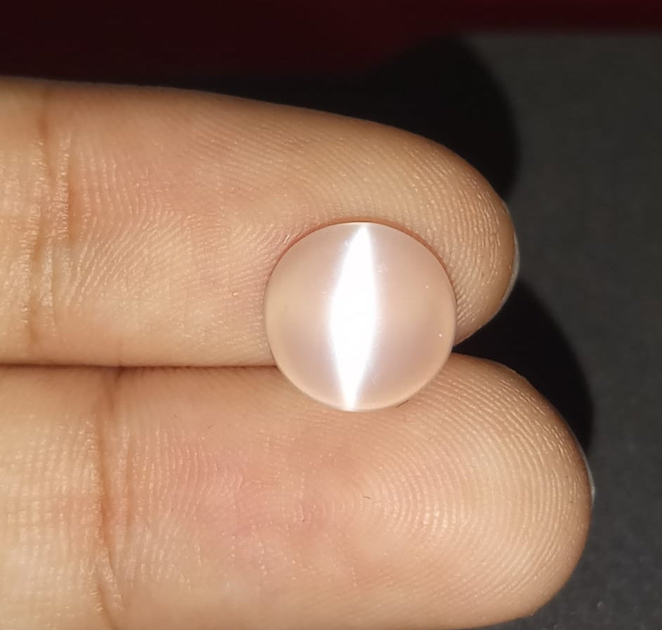 Natural White Moonstone Catseye Gemstone 3.2cts - WMC2 (24)