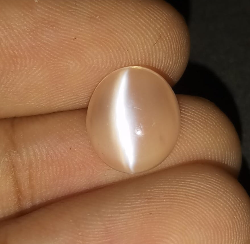 Natural White Moonstone Catseye Gemstone 3.25cts -WMC4 (24)