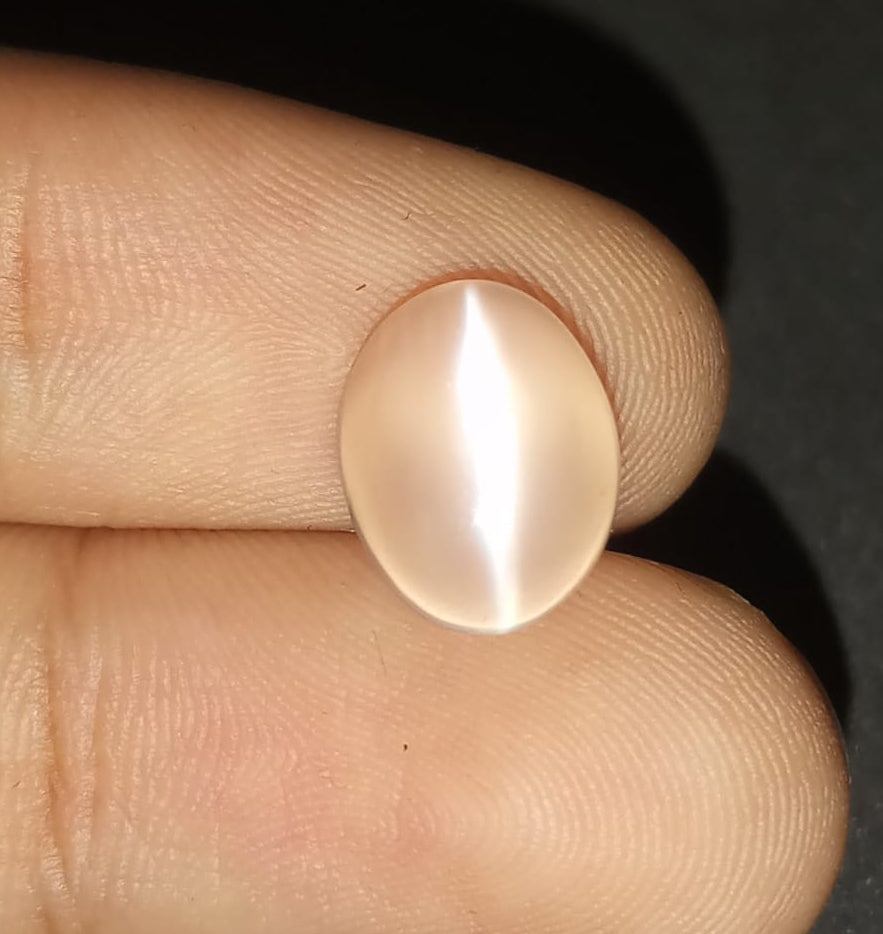 Natural White Moonstone Catseye Gemstone 3.25cts WMC5 (24)