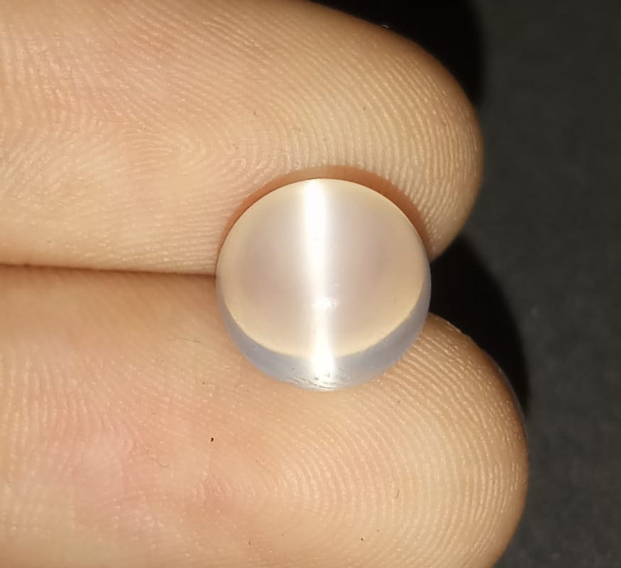 Natural White Moonstone Catseye Gemstone 4cts -WMC6 (24)