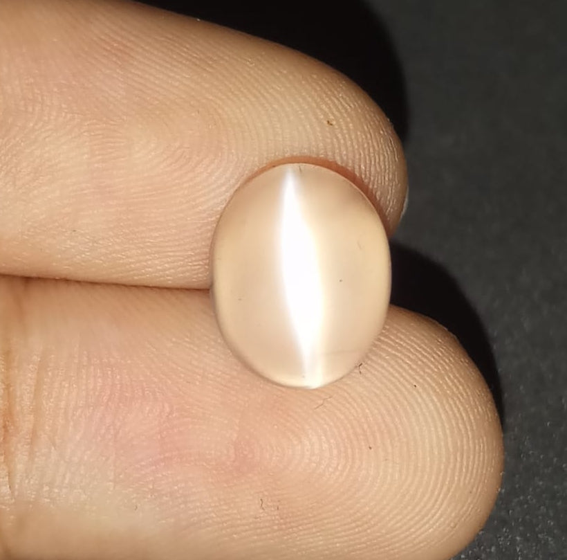 Natural White Moonstone Catseye Gemstone 4.35cts -WMC10 (24)