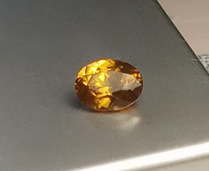 Natural Yellow Zircon: Golden Fire 2.9cts - YZ1 (24)