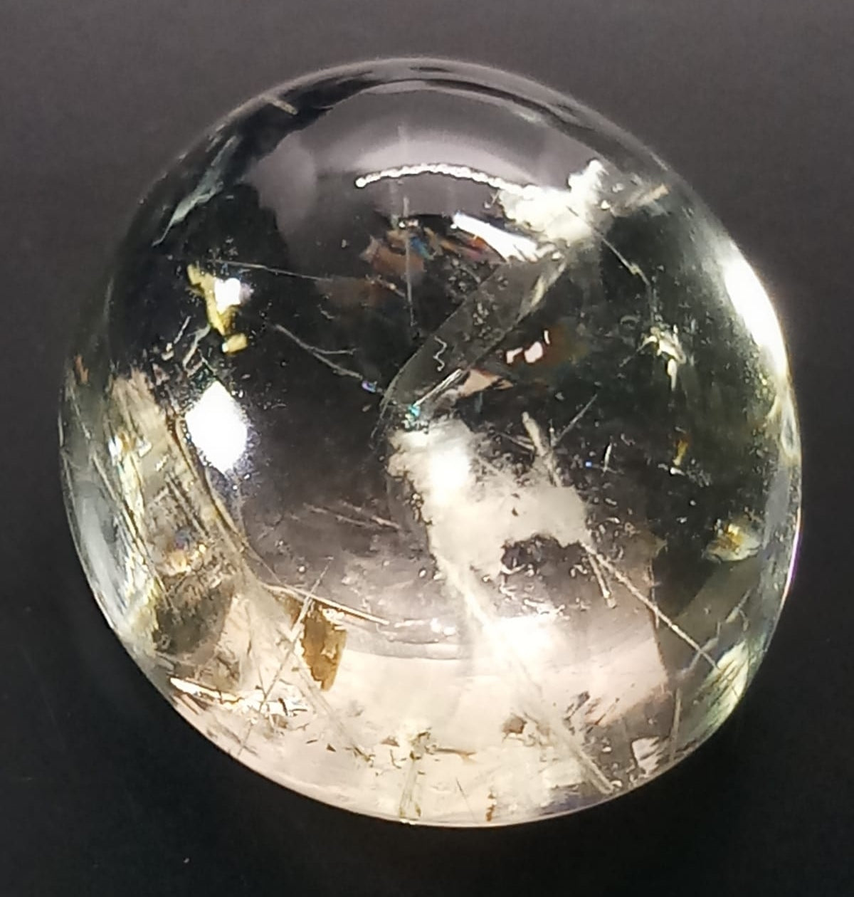 Natural Golden Rutilated Quartz: Luminous Veins 36.15cts- RQT02 (24)