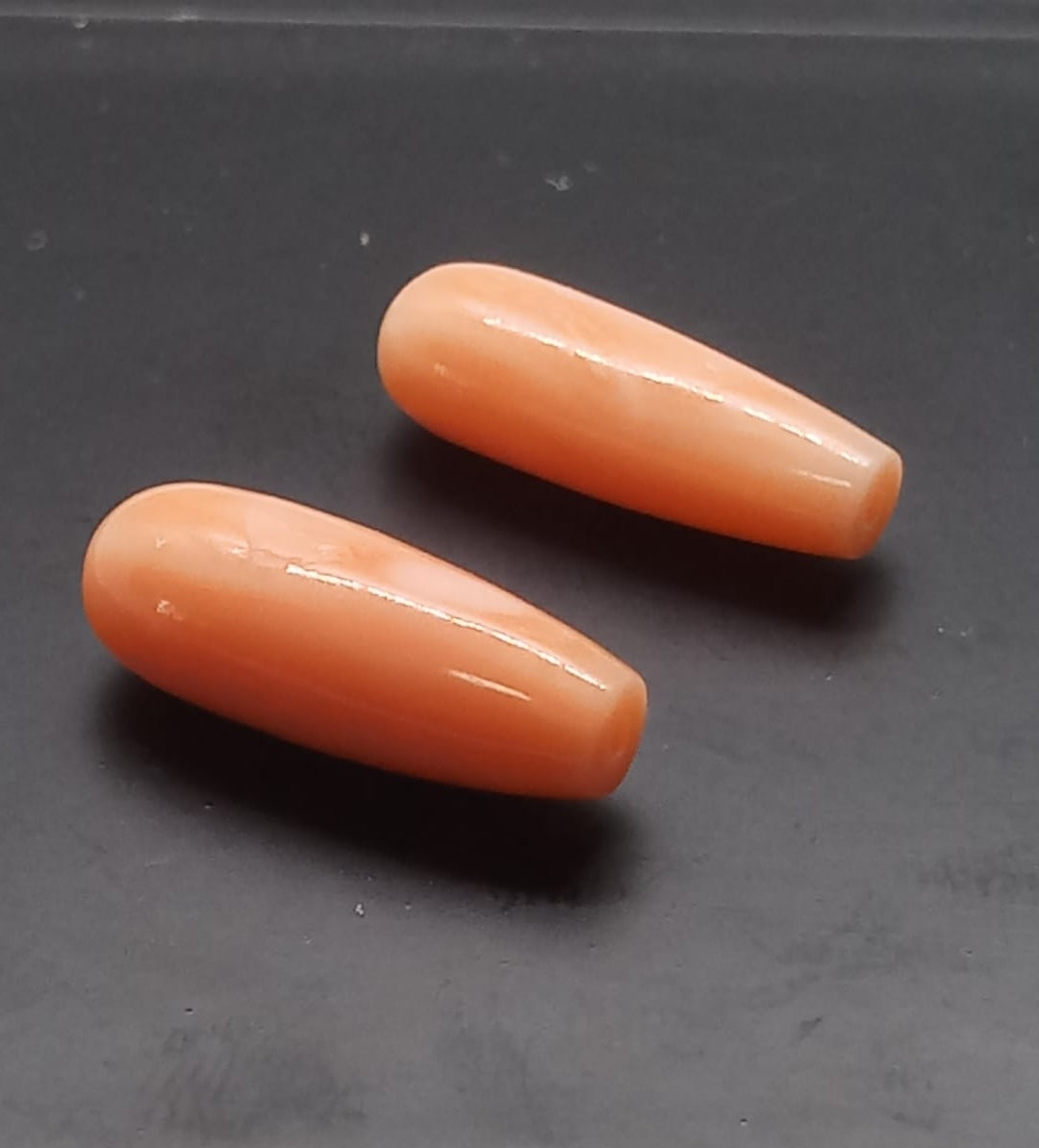 Natural Coral Angel skin Pair: Heavenly Hues 10.7cts CO8 (24)