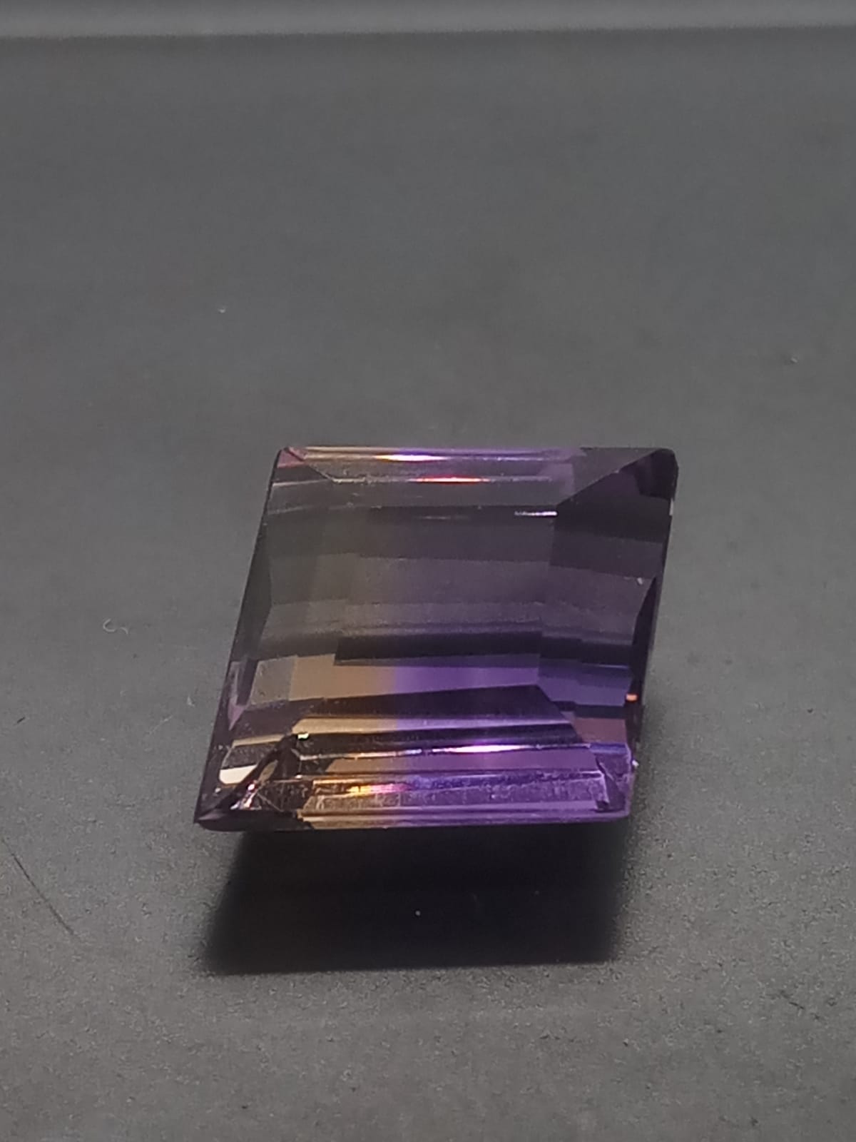 Natural Certified Parallelogram Ametrine: Sunset Lavender 9.02cts- AMET18 (24)