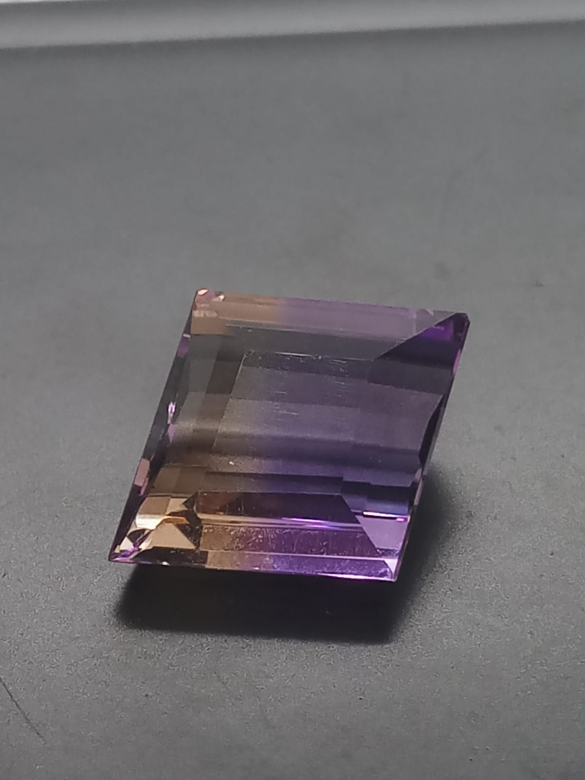 Natural Certified Parallelogram Ametrine: Sunset Lavender 9.02cts- AMET18 (24)