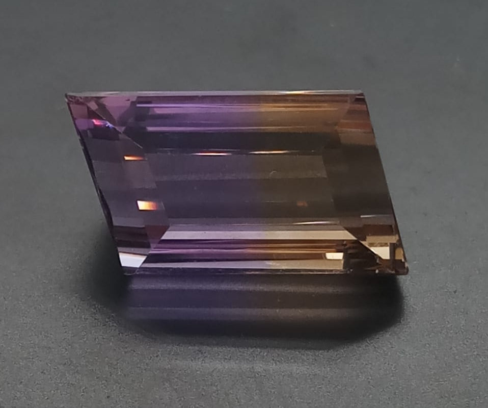 Natural Certified Parallelogram Ametrine: Lavender Gold 10.30cts- AMET30 (24)