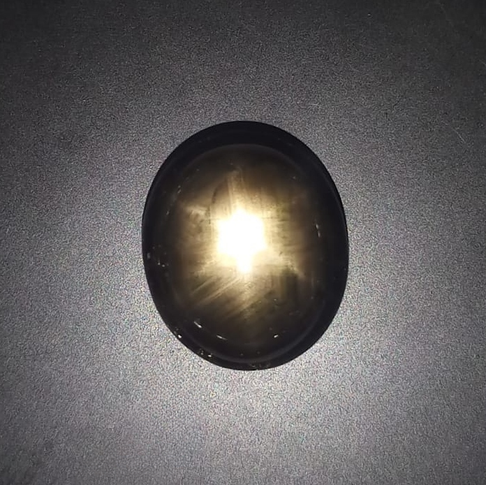 Natural Black Star Sapphire: Stellar Shadows 26.75cts- BSS102 (24)