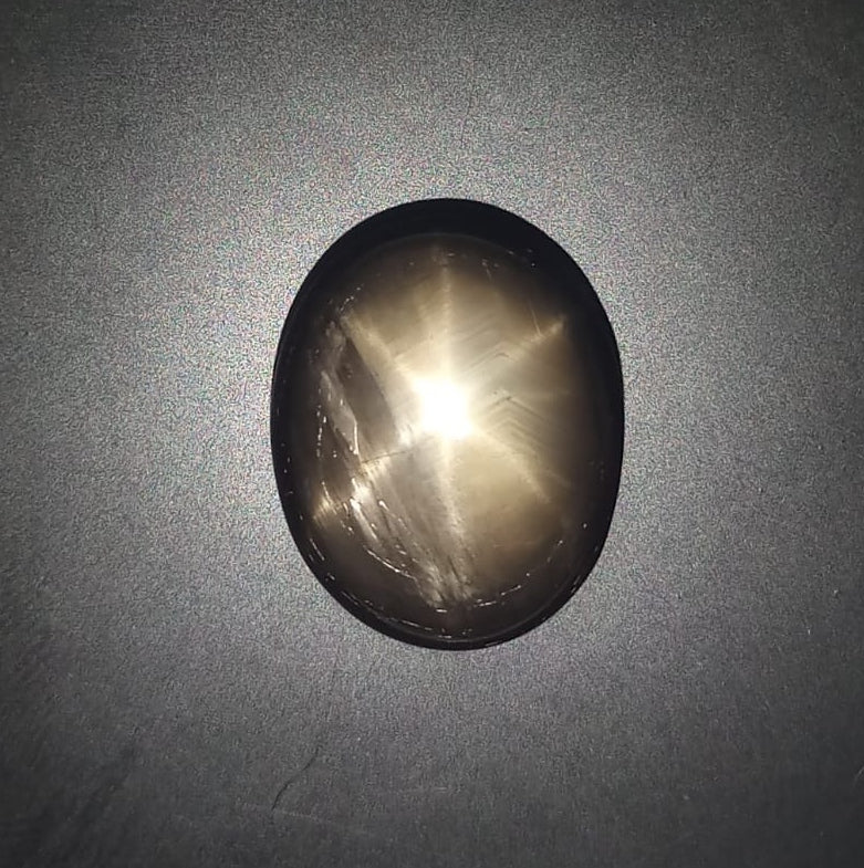 Natural Black Star Sapphire: Noir Galaxy 25.40cts- BSS105 (24)