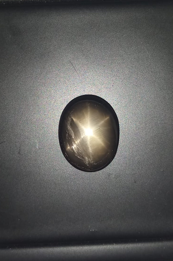 Natural Black Star Sapphire: Noir Galaxy 25.40cts- BSS105 (24)